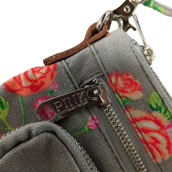 PINK Victoria Secret floral crossbody bag with adjustable straps/detachable NWOT - Picture 6 of 16